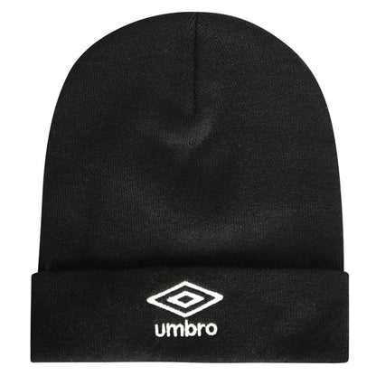 Black - Front - Umbro Logo Beanie