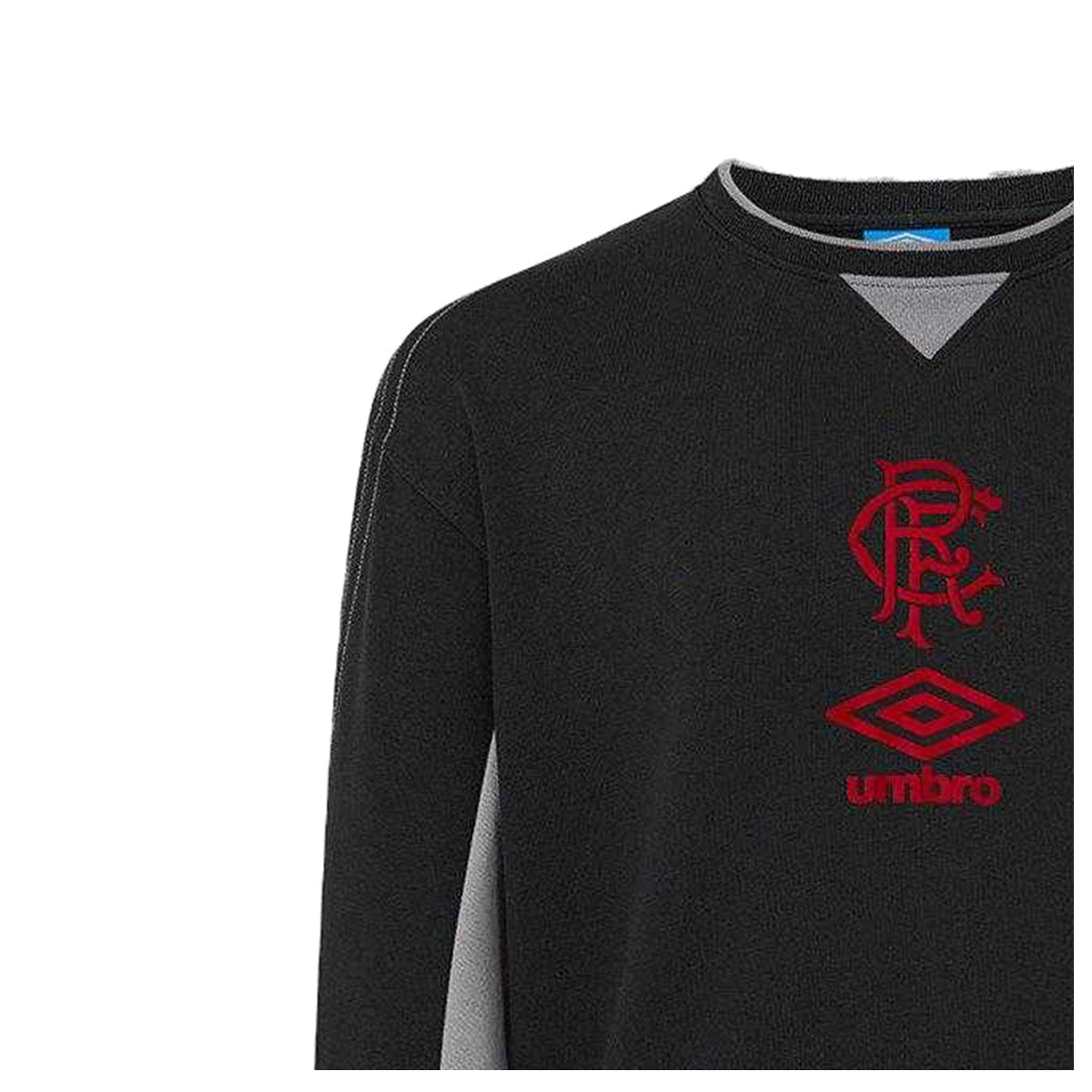 Caviar - Side - Umbro Mens Rangers FC Crew Neck Travel Sweatshirt