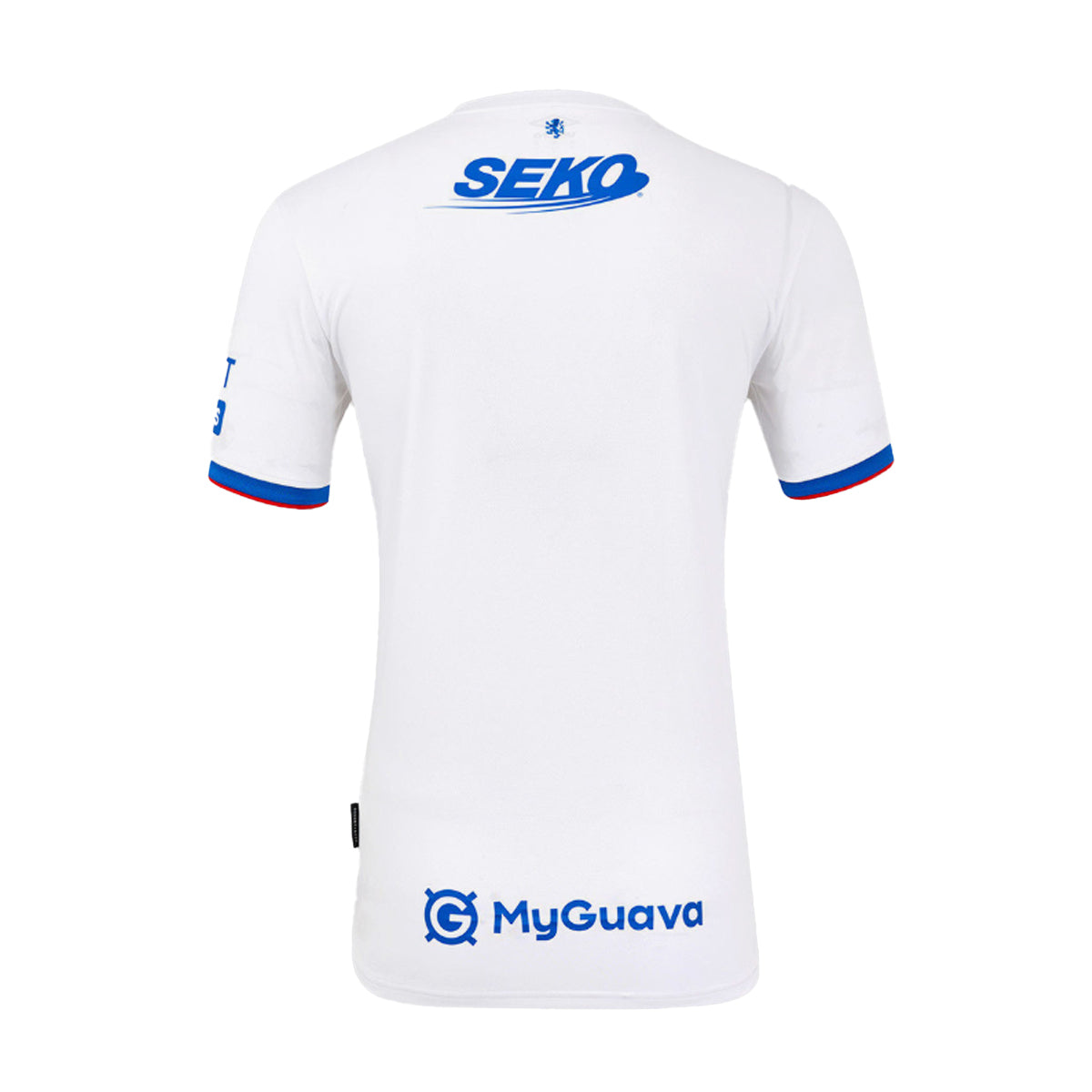 Brilliant White-Lapis Blue-Flame Scarlet - Back - Umbro Mens 25-26 Rangers FC Short-Sleeved Away Shirt