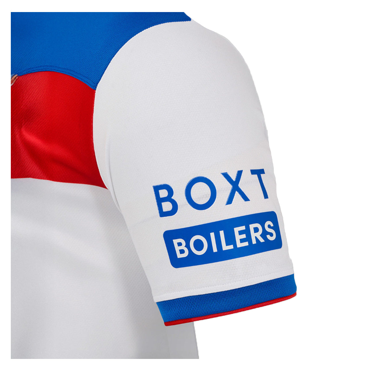 Brilliant White-Lapis Blue-Flame Scarlet - Side - Umbro Mens 25-26 Rangers FC Short-Sleeved Away Shirt