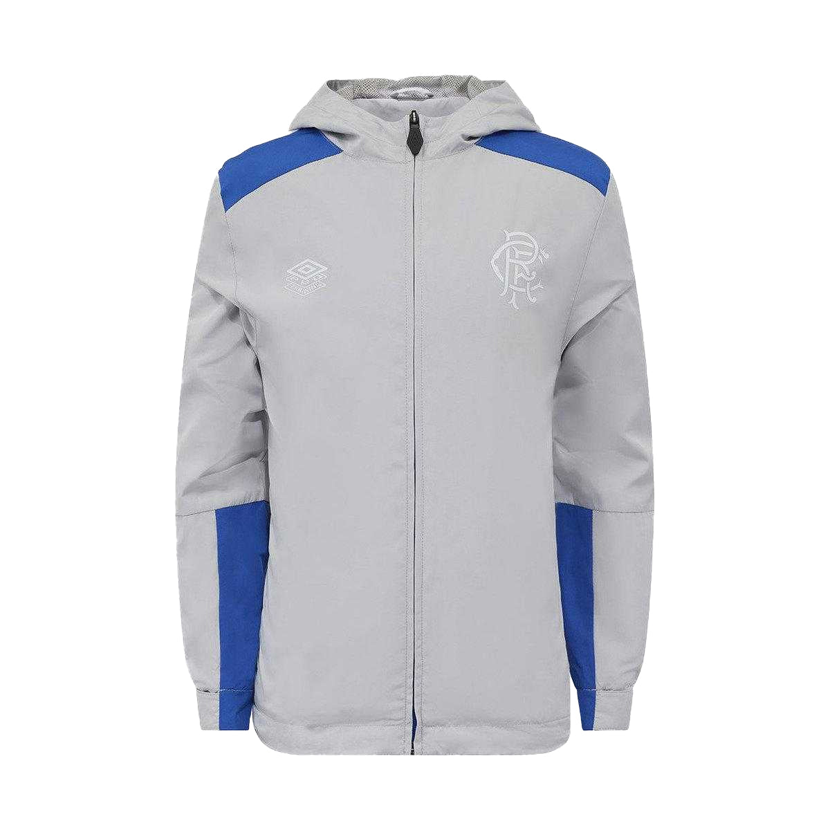Microchip-Nautical Blue - Front - Umbro Childrens-Kids Pro Training Rangers FC Packable Waterproof Jacket