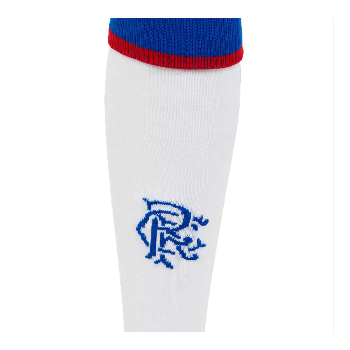 Brilliant White-Lapis Blue-Flame Scarlet - Back - Umbro Mens 25-26 Rangers FC Away Socks