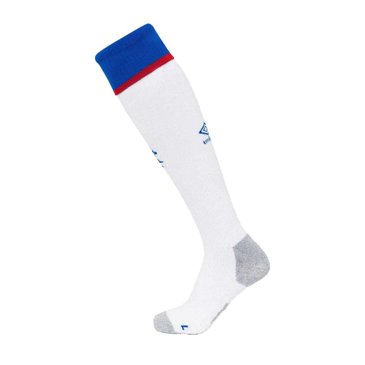 Brilliant White-Lapis Blue-Flame Scarlet - Front - Umbro Mens 25-26 Rangers FC Away Socks