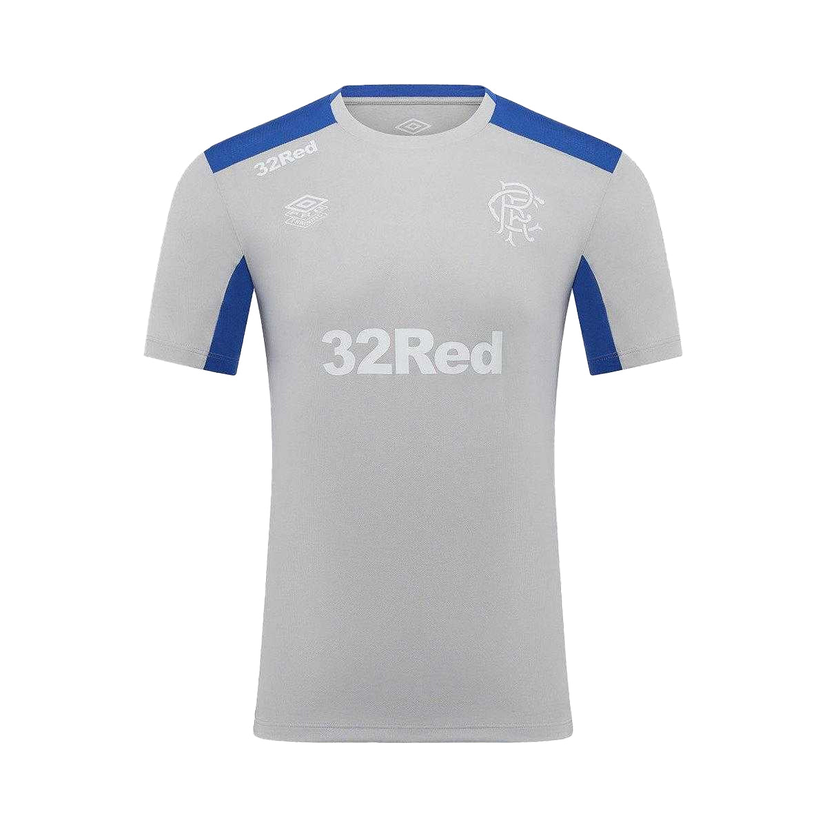 Microchip-Nautical Blue - Front - Umbro Mens Pro Training Rangers FC Short-Sleeved Jersey