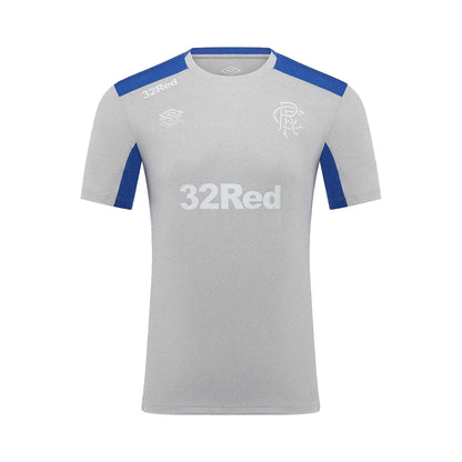 Microchip-Nautical Blue - Front - Umbro Mens Pro Training Rangers FC Short-Sleeved Jersey