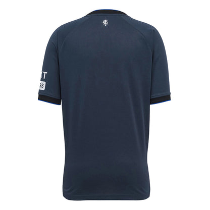 Mood Indigo-Caviar - Back - Umbro Childrens-Kids 25-26 Rangers FC Short-Sleeved Third Jersey