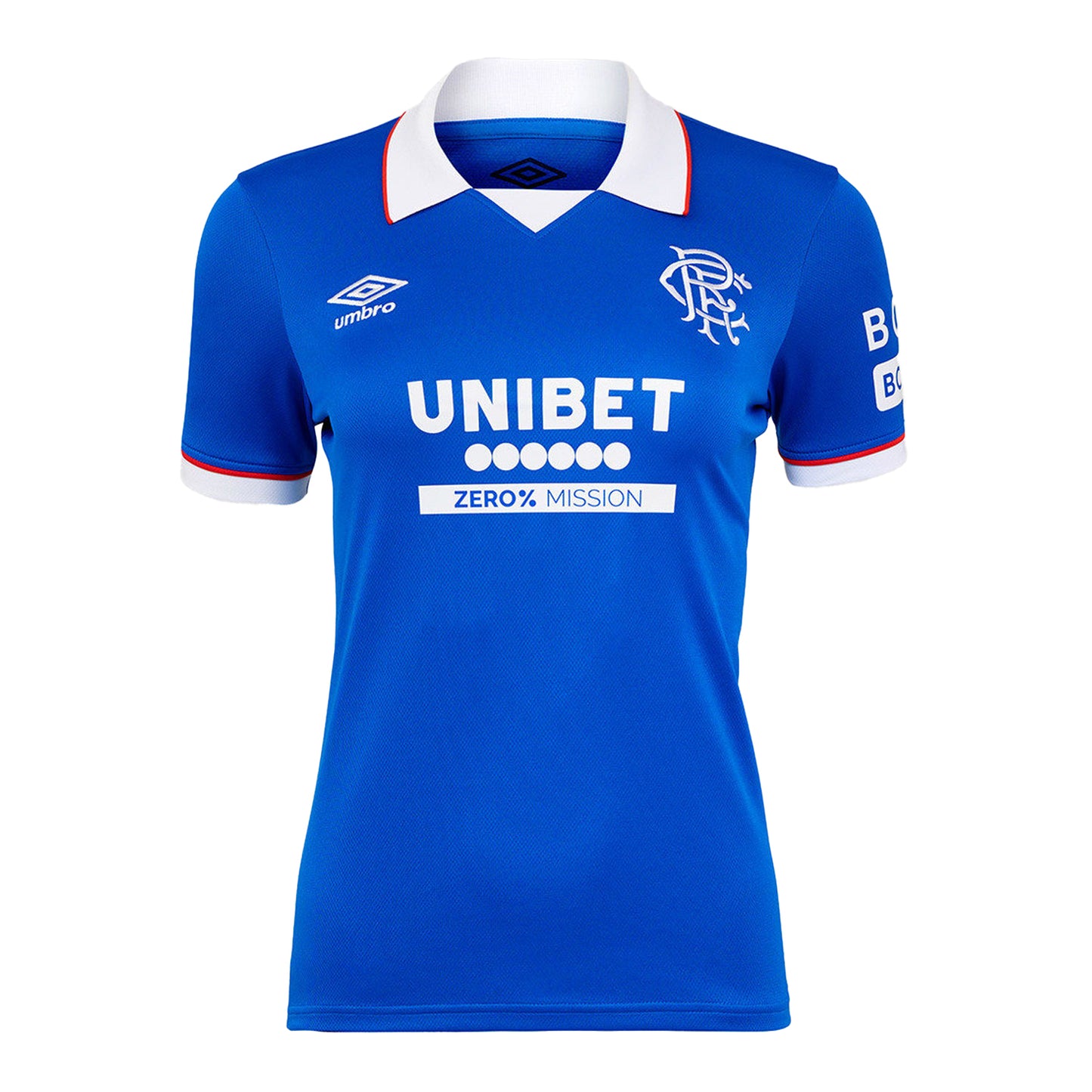 Lapis Blue - Front - Umbro Womens-Ladies 25-26 Rangers FC Short-Sleeved Home Shirt