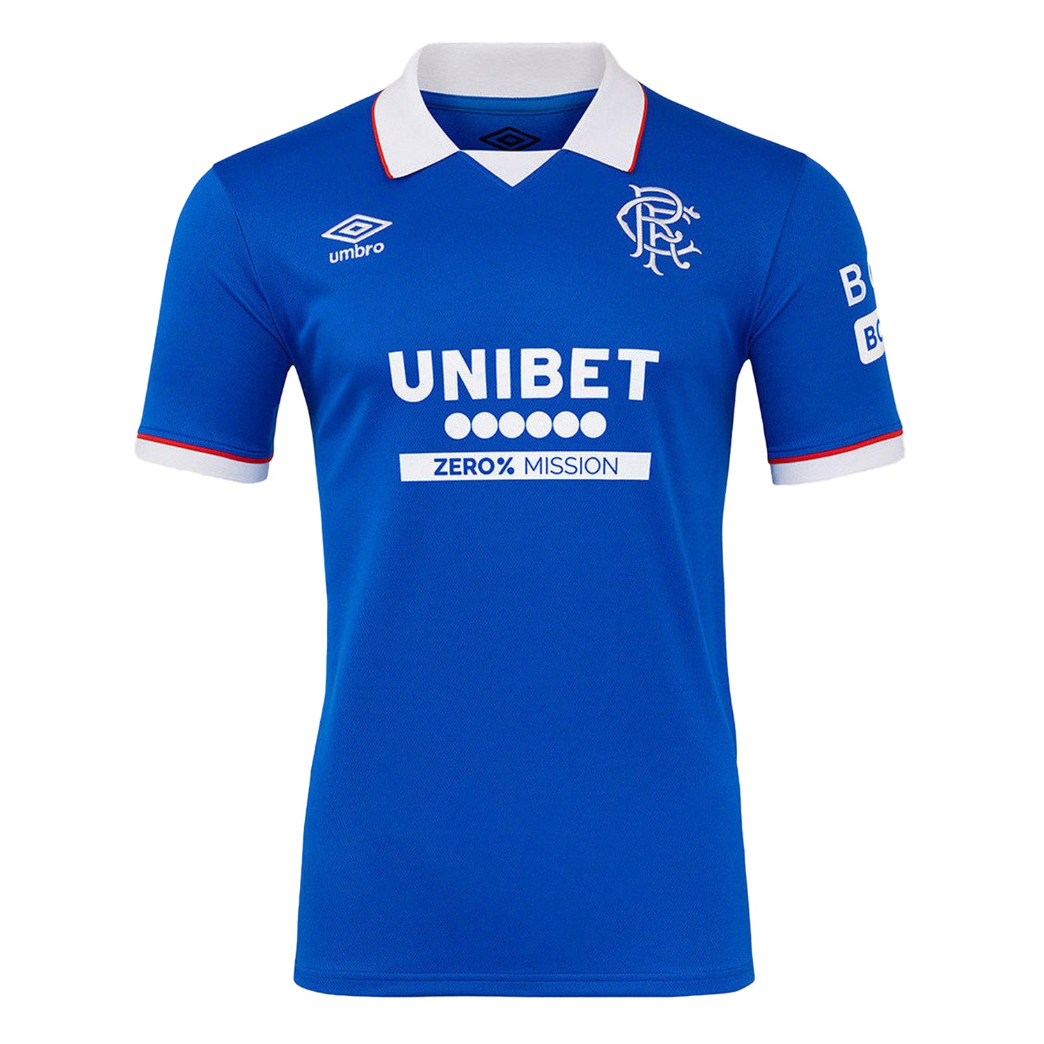 Lapis Blue - Front - Umbro Mens 25-26 Rangers FC Short-Sleeved Home Shirt