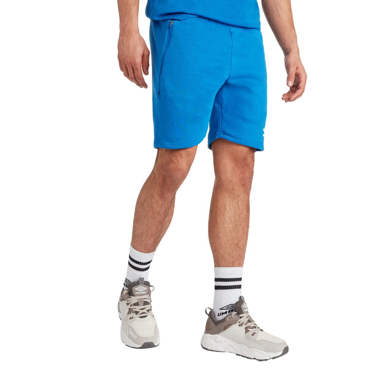 Royal Blue-White - Pack Shot - Umbro Mens Club Leisure Shorts