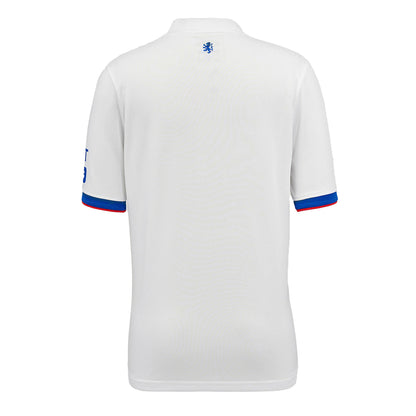 Brilliant White-Lapis Blue-Flame Scarlet - Back - Umbro Childrens-Kids 25-26 Rangers FC Short-Sleeved Away Shirt