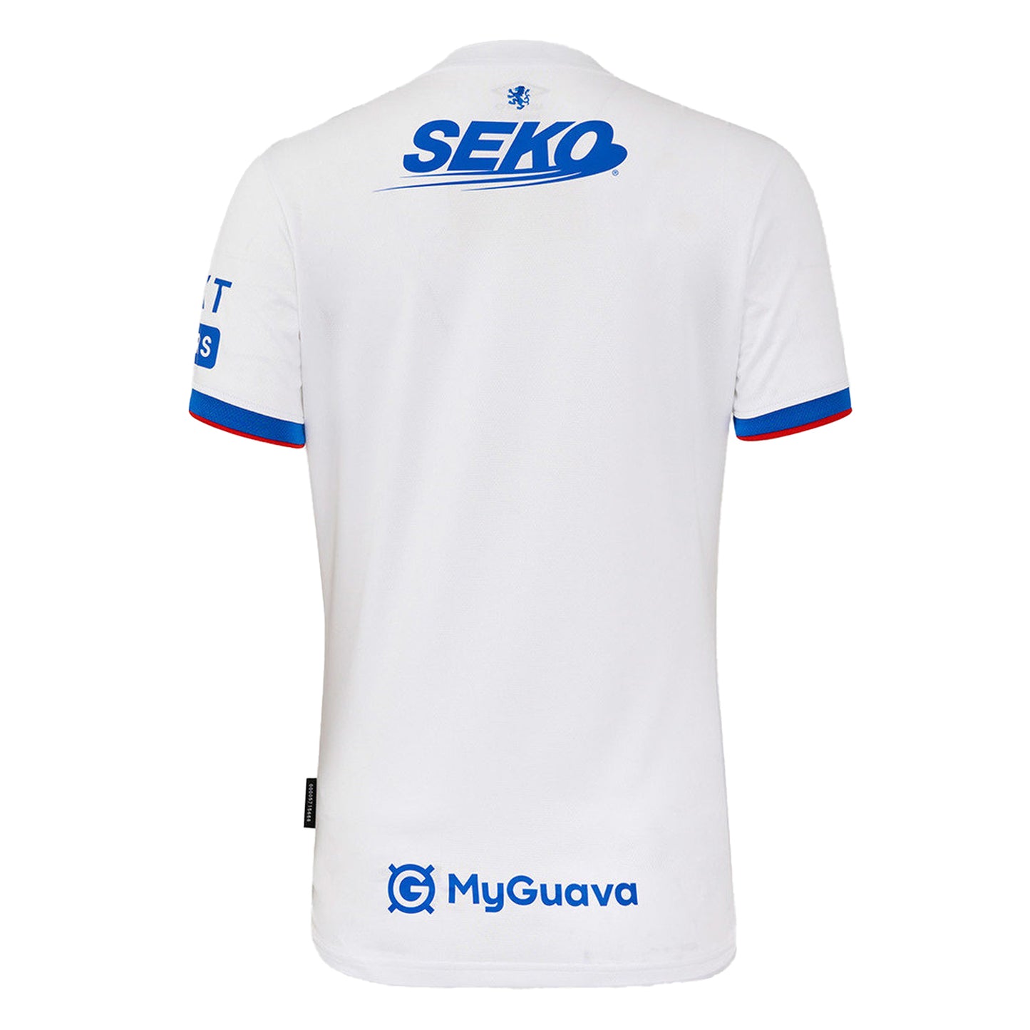 Brilliant White-Lapis Blue-Flame Scarlet - Back - Umbro Womens-Ladies 25-26 Rangers FC Short-Sleeved Away Shirt