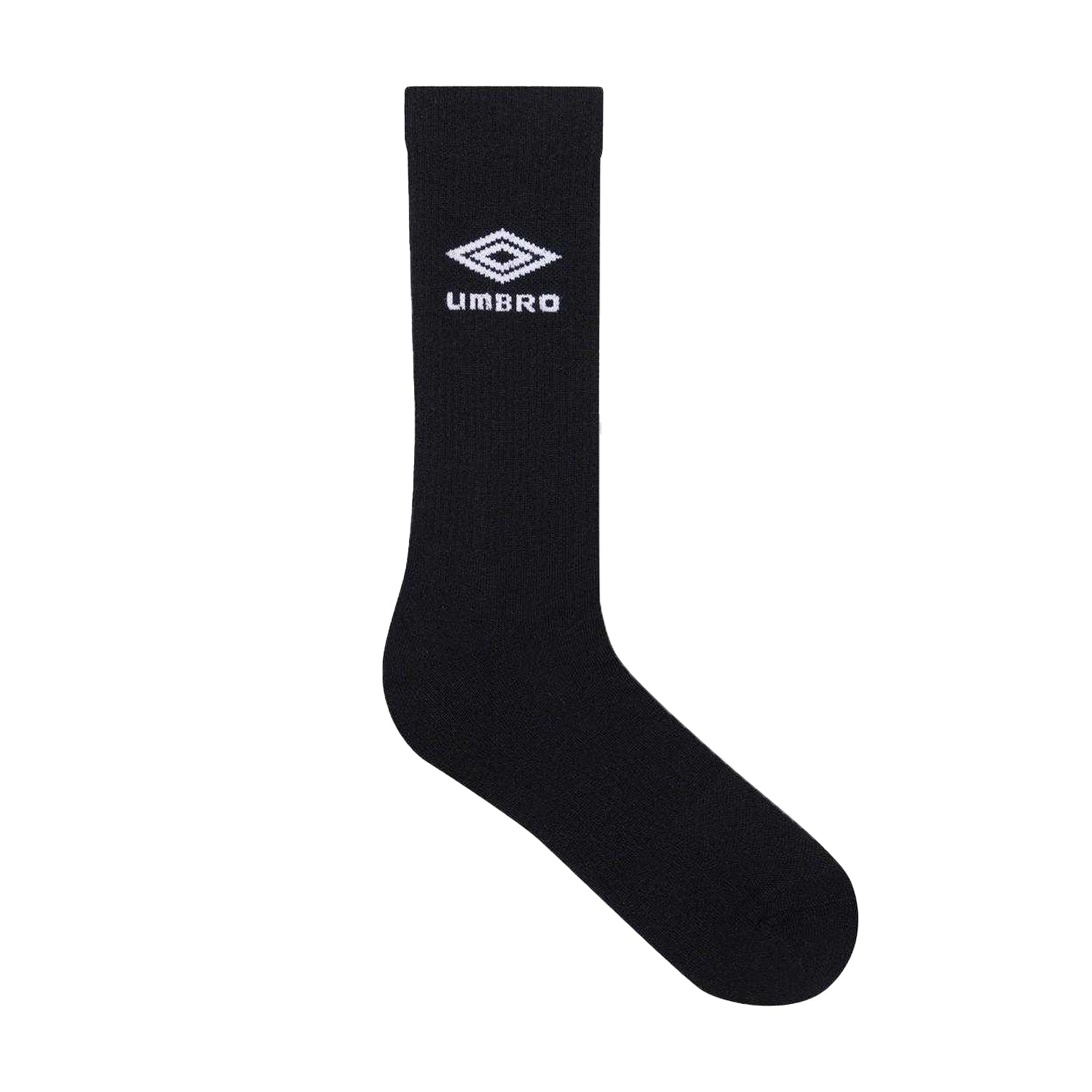Black-White - Back - Umbro Mens Staple 1-2 Cushioned Terrycloth Sports Socks (Pack of 3)