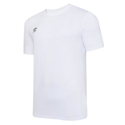 White-Black - Front - Umbro Mens Club Leisure T-Shirt