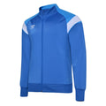 Royal Blue-Ibiza Blue-Brilliant White - Front - Umbro Childrens-Kids Knitted Jacket