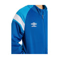 Royal Blue-Ibiza Blue-Brilliant White - Back - Umbro Childrens-Kids Knitted Jacket