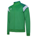 Emerald-Lush Meadows-Brilliant White - Front - Umbro Childrens-Kids Knitted Jacket