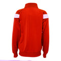 Vermillion-Chili Pepper Red-Brilliant White - Side - Umbro Childrens-Kids Knitted Jacket