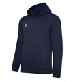 Navy-White - Front - Umbro Mens Club Leisure Hoodie