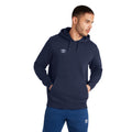 Navy-White - Side - Umbro Mens Club Leisure Hoodie