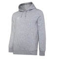 Grey Marl-White - Front - Umbro Mens Club Leisure Hoodie