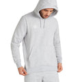 Grey Marl-White - Pack Shot - Umbro Mens Club Leisure Hoodie