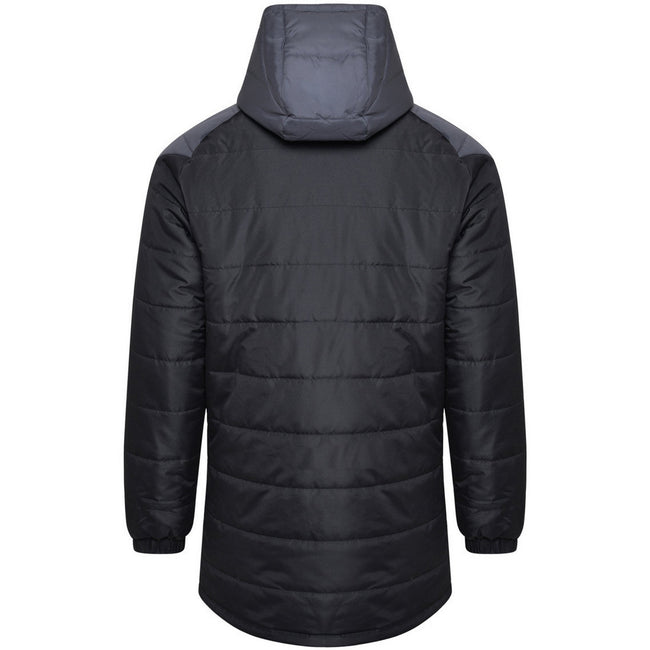 Black-Carbon - Back - Umbro Mens Padded Jacket