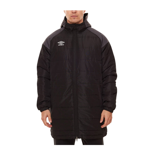 Black-Carbon - Lifestyle - Umbro Mens Padded Jacket