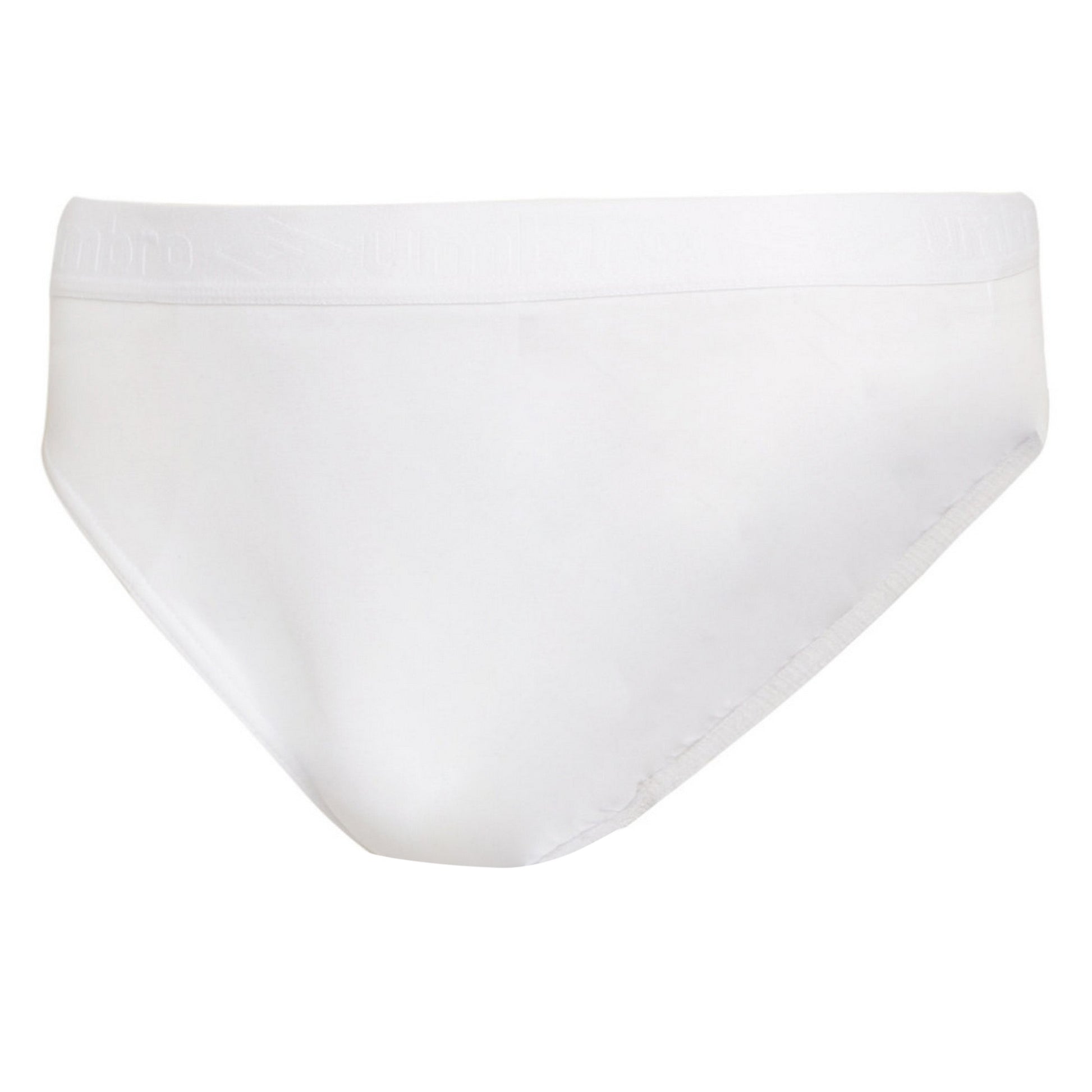 White - Back - Umbro Mens Plain Briefs (Pack of 3)