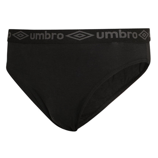 Black - Front - Umbro Mens Plain Briefs (Pack of 3)