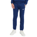 Navy-White - Side - Umbro Childrens-Kids Club Leisure Jogging Bottoms