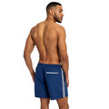 Navy - Back - Umbro Mens Taped Swim Shorts