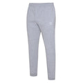 Grey Marl-White - Front - Umbro Mens Club Leisure Jogging Bottoms