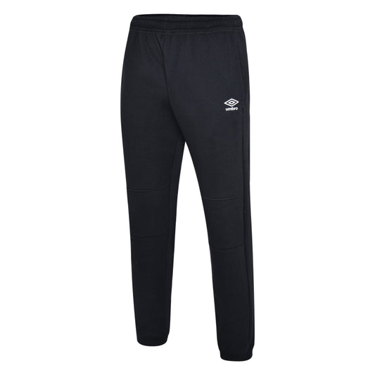 Black-White - Front - Umbro Mens Club Leisure Jogging Bottoms