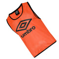 Fluorescent Orange-Black - Back - Umbro Unisex Adult Training Bib