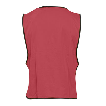 Vermillion-Black - Side - Umbro Unisex Adult Training Bib