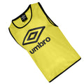 Yellow-Black - Back - Umbro Unisex Adult Training Bib