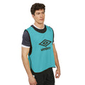 Aqua-Black - Lifestyle - Umbro Unisex Adult Training Bib