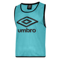 Aqua-Black - Front - Umbro Unisex Adult Training Bib