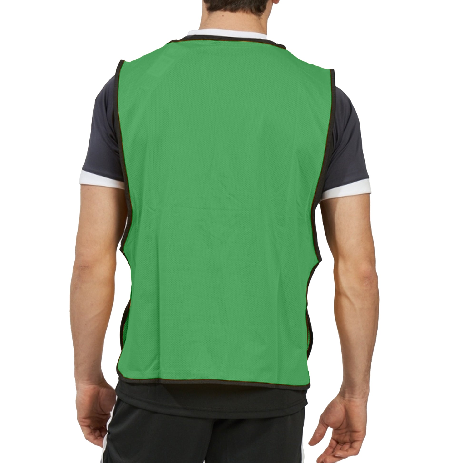 Emerald-Black - Pack Shot - Umbro Unisex Adult Training Bib