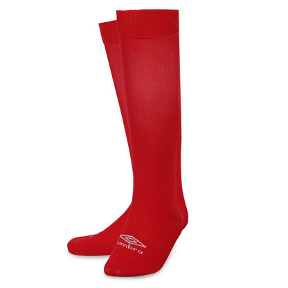 Vermillion-White - Front - Umbro Mens Primo Football Socks