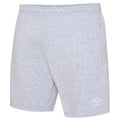Grey Marl-White - Front - Umbro Childrens-Kids Club Leisure Shorts