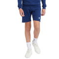 Navy-White - Side - Umbro Childrens-Kids Club Leisure Shorts