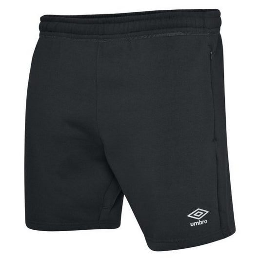 Black-White - Front - Umbro Childrens-Kids Club Leisure Shorts