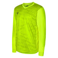 Safety Yellow-Green Sheen-Black - Front - Umbro Childrens-Kids Counter Goalkeeper Jersey