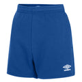 Royal Blue-White - Front - Umbro Womens-Ladies Club Leisure Shorts