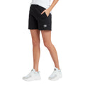 Black-White - Lifestyle - Umbro Womens-Ladies Club Leisure Shorts