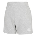Grey Marl-White - Front - Umbro Womens-Ladies Club Leisure Shorts