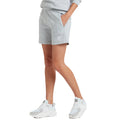 Grey Marl-White - Side - Umbro Womens-Ladies Club Leisure Shorts