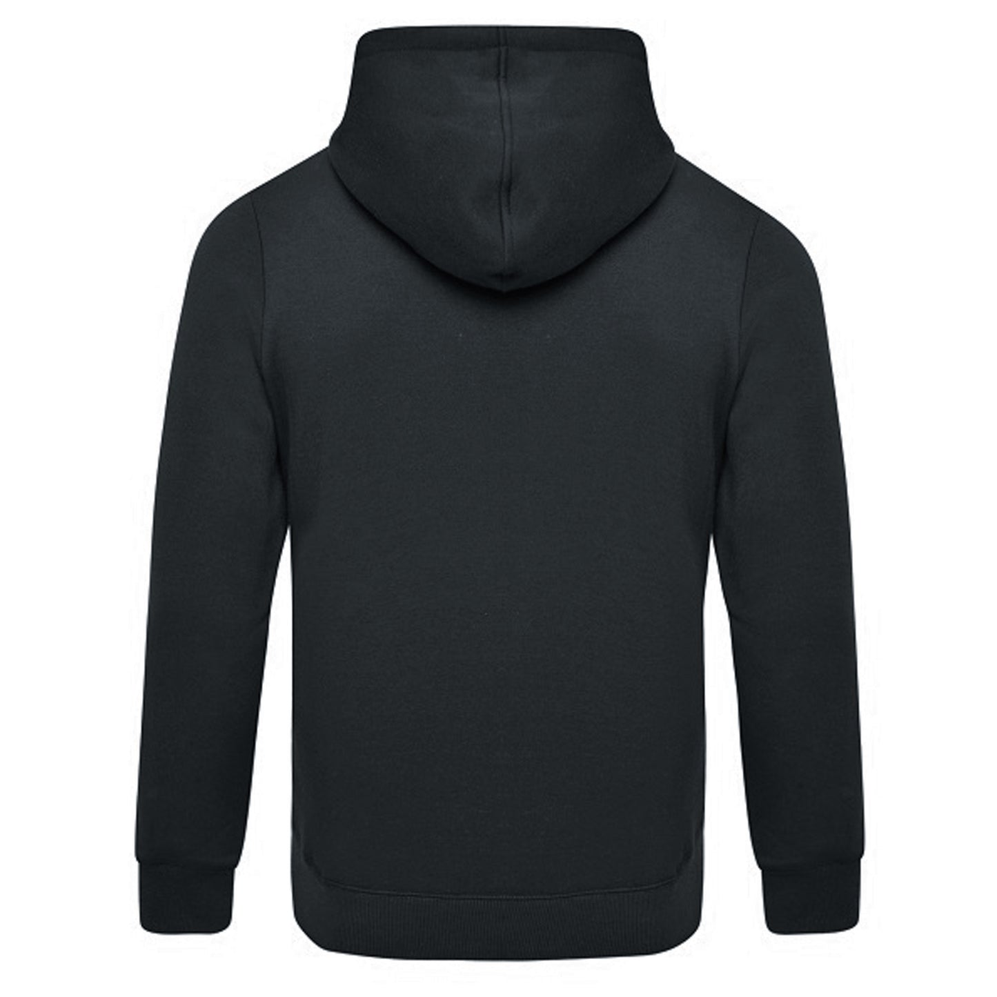 Black-White - Side - Umbro Mens Club Leisure Full Zip Hoodie