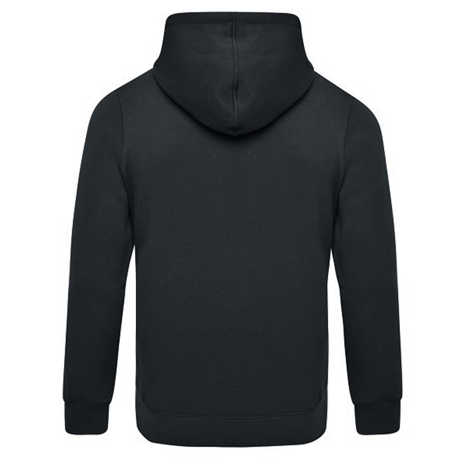 Black-White - Side - Umbro Mens Club Leisure Full Zip Hoodie